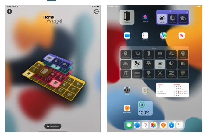 Widget HomeKit para iOS iPhone