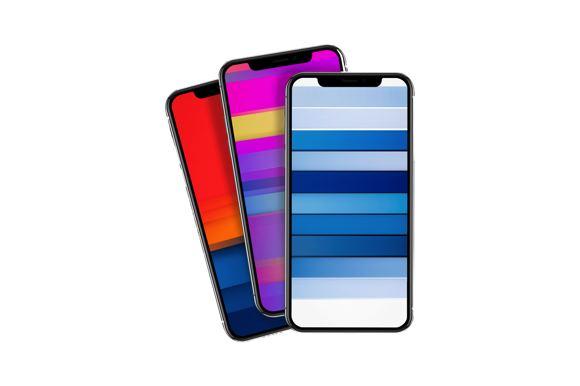 Descubre estos fondos de pantalla coloridos de rayas para iPhone