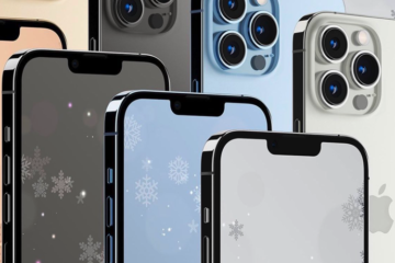 fondos de pantalla iphone copos de nieve cayendo