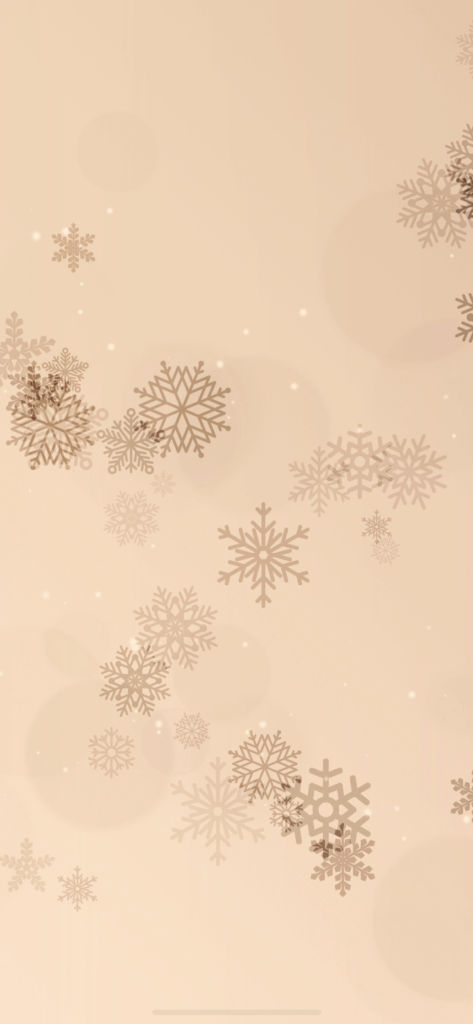 iPhone 13 matching gold snowflake wallpaper