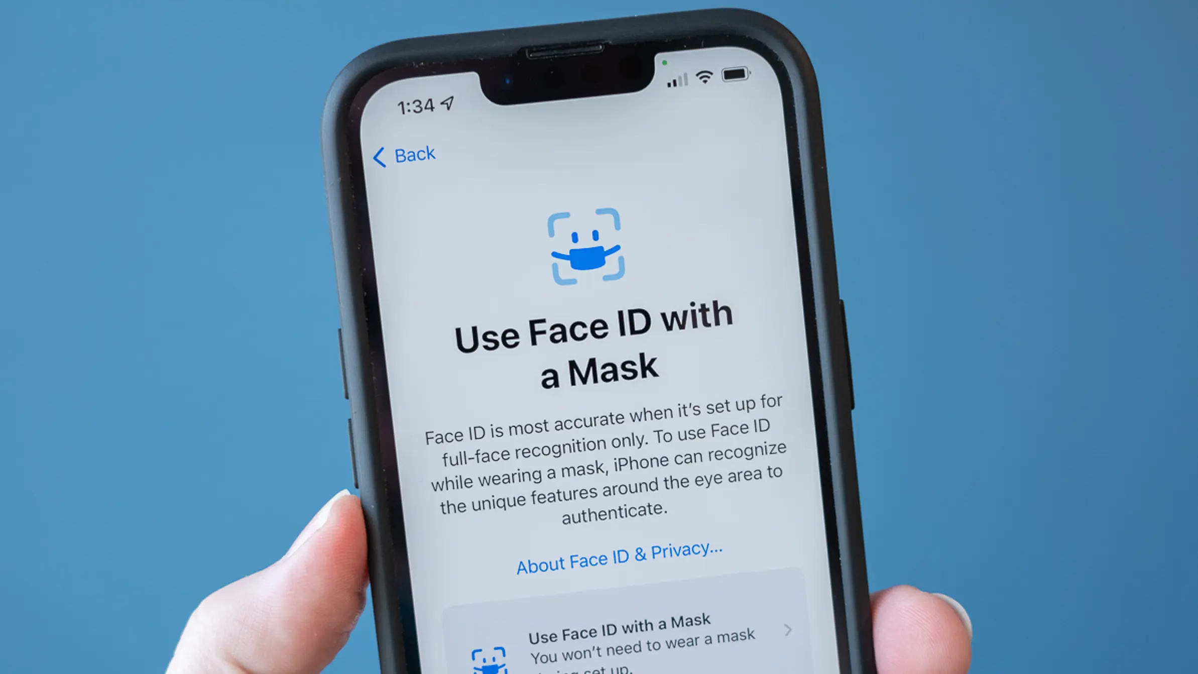 usar Face ID con mascarilla iPhone 12