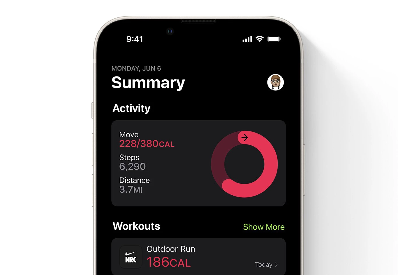 Fitness App Salud para iPhone