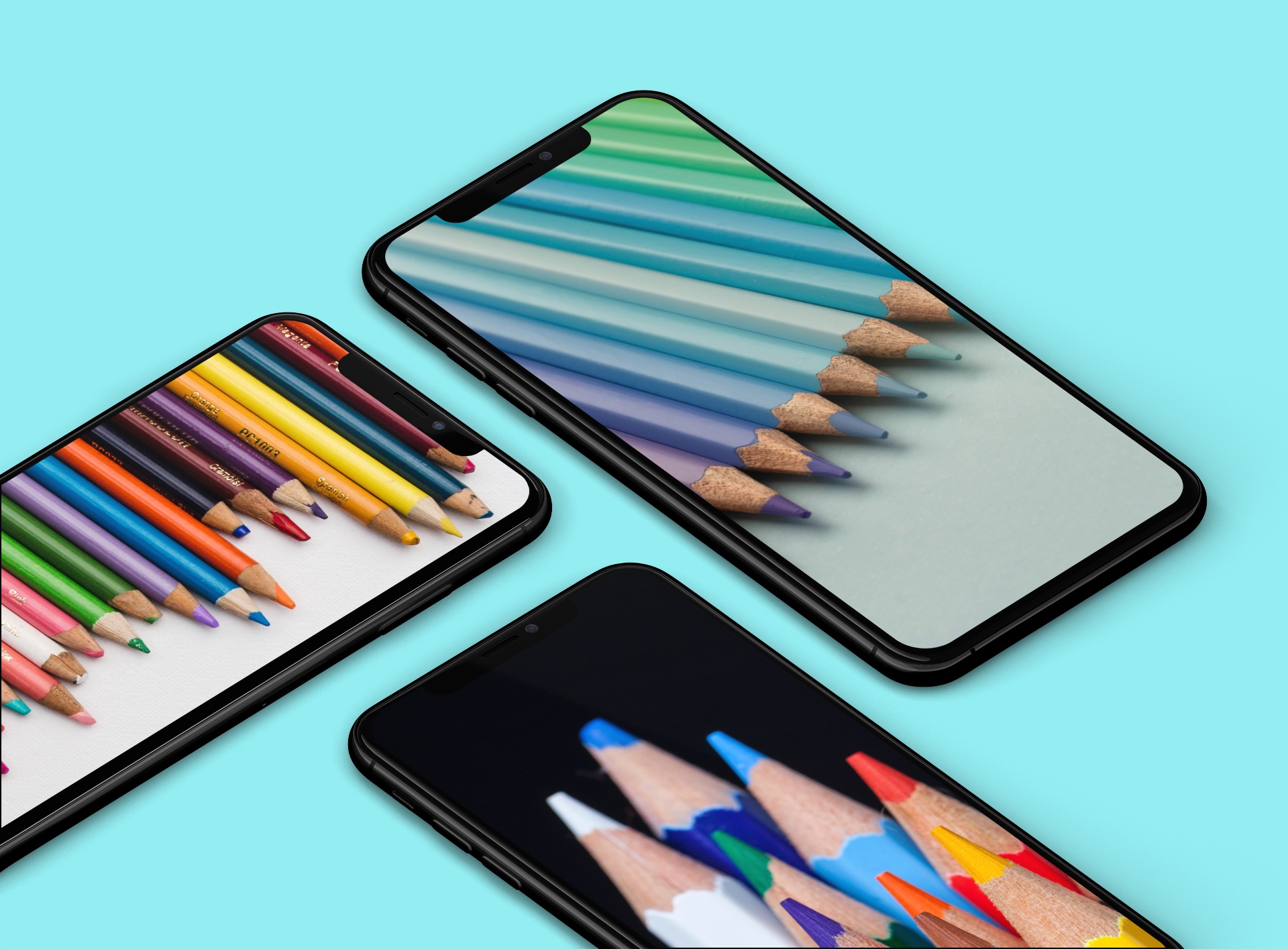 fondos de lapices de colores para iPhone